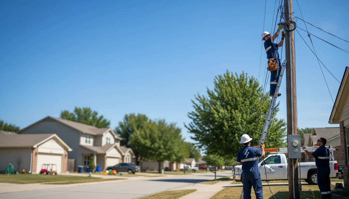 Residential electrician providing installation services in Dayton, TX